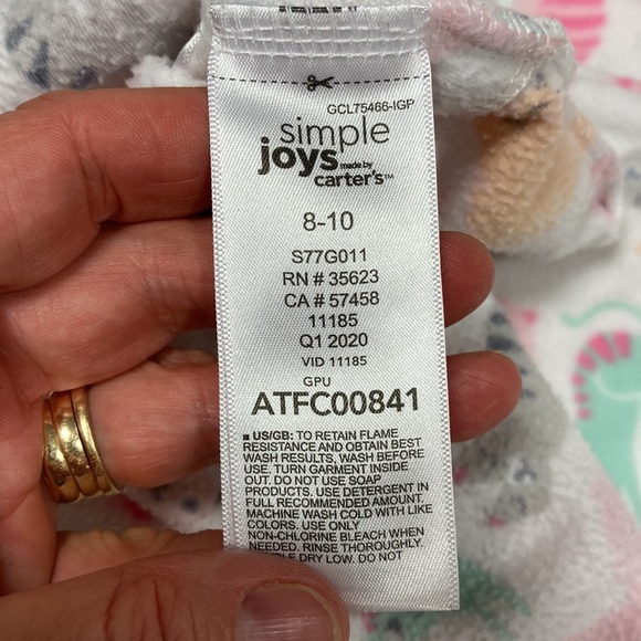 Carters fleece kitty cat king sleeve night gown 8/10 - Picture 7 of 7